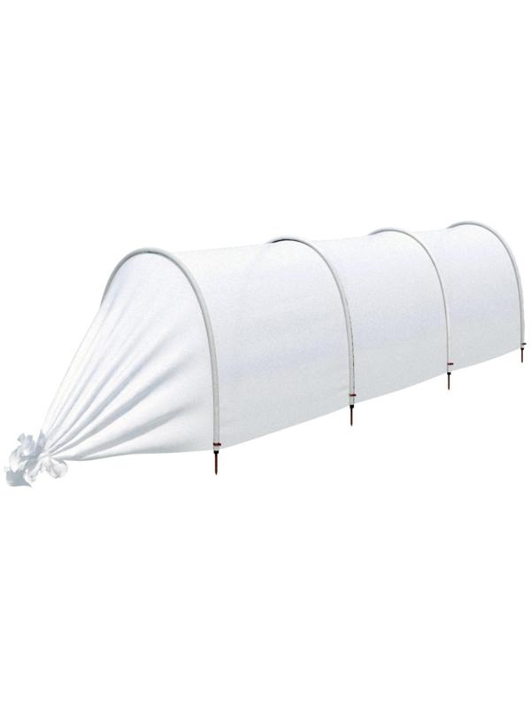 Парник прошитый, длина 3 м , 4 дуги из пластика, дуга L = 2 м, d = 20 мм, спанбонд 45 г/м², «Агроном»