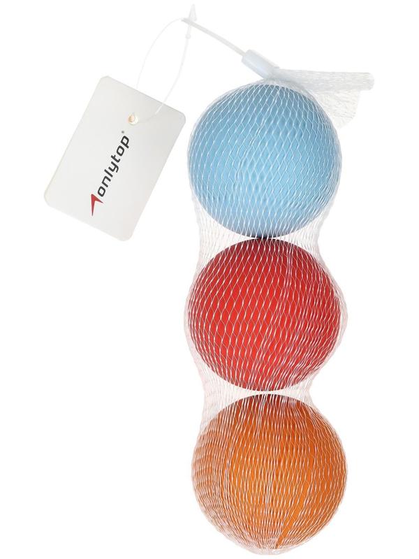 Мяч для большого тенниса, набор 3 шт, цвета МИКС