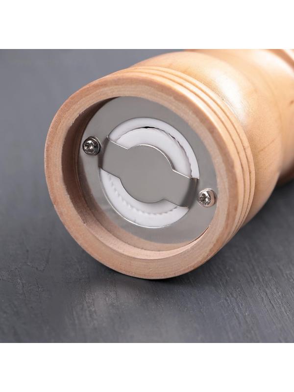 Мельница для специй «Дуновение леса», 10,5×4,5 см, керамический механизм, цвет светлое дерево