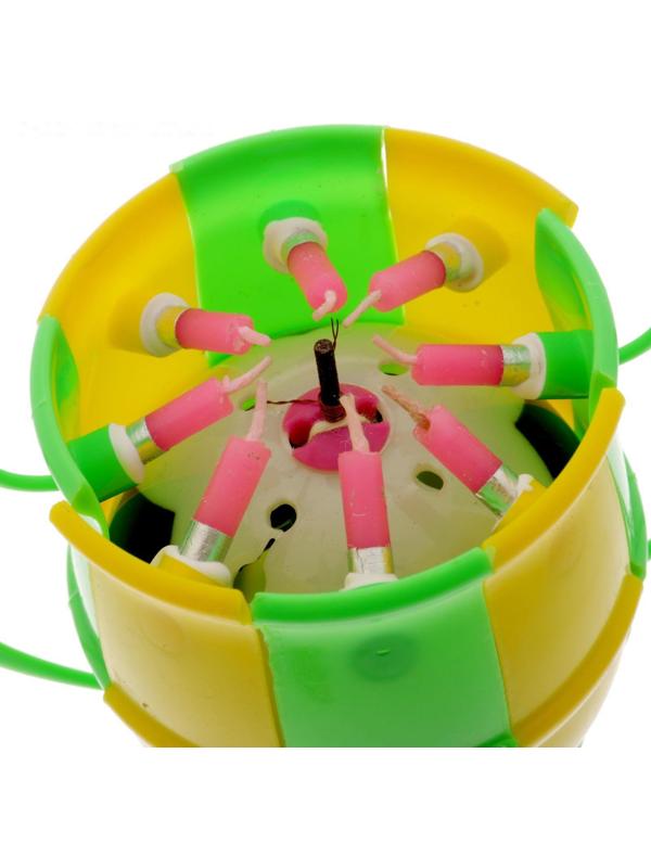 Свеча музыкальная в торт футбольный кубок « С днем рождения»