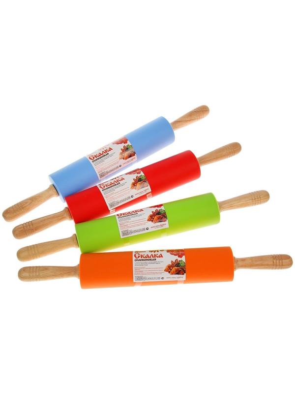 Скалка Доляна «Валенсия», 52×6,5 см, цвет МИКС