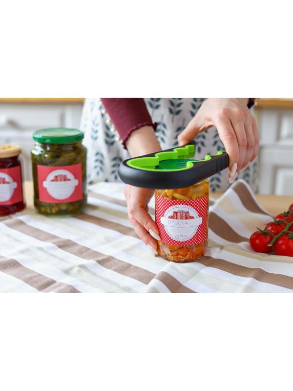 Многофункциональная открывалка для банок и бутылок Доляна, 22,5×9×2 см, цвет МИКС