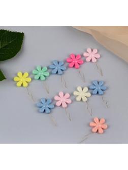 Нитевдеватели «Цветок», 4,5 × 2 × 0,4 см, 10 шт, цвет разноцветный