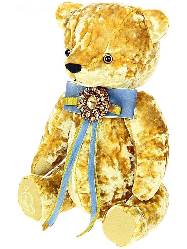 Мягкая игрушка «Медведь БернАрт», цвет золотой