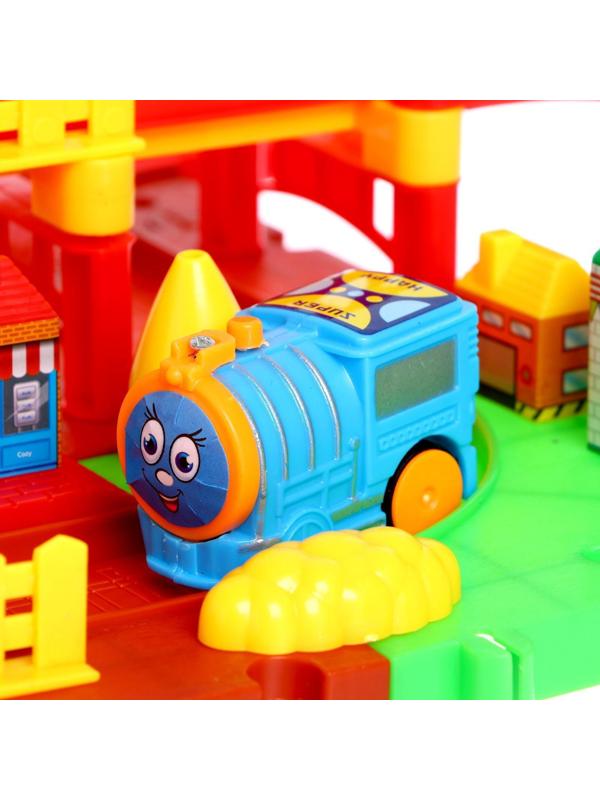 Железная дорога «Весёлое путешествие», работает от батареек