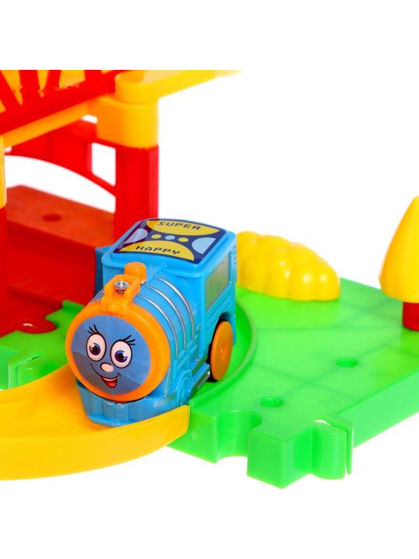 Железная дорога «Весёлое путешествие», работает от батареек