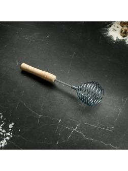 Венчик кондитерский для взбивания с деревянной ручкой 