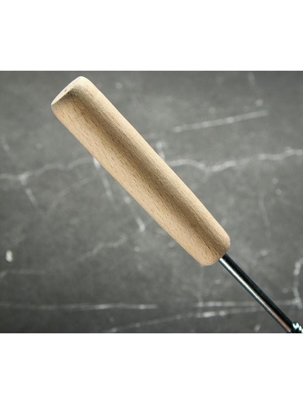 Венчик кондитерский для взбивания с деревянной ручкой 