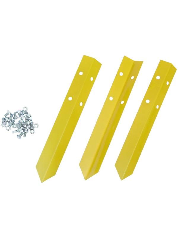 Клумба оцинкованная, 3 яруса, d = 60–100–140 см, h = 45 см, жёлтая, Greengo