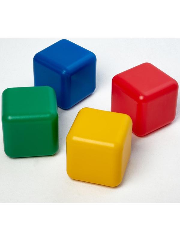 Набор цветных кубиков, 4 штуки, 12 х 12 см