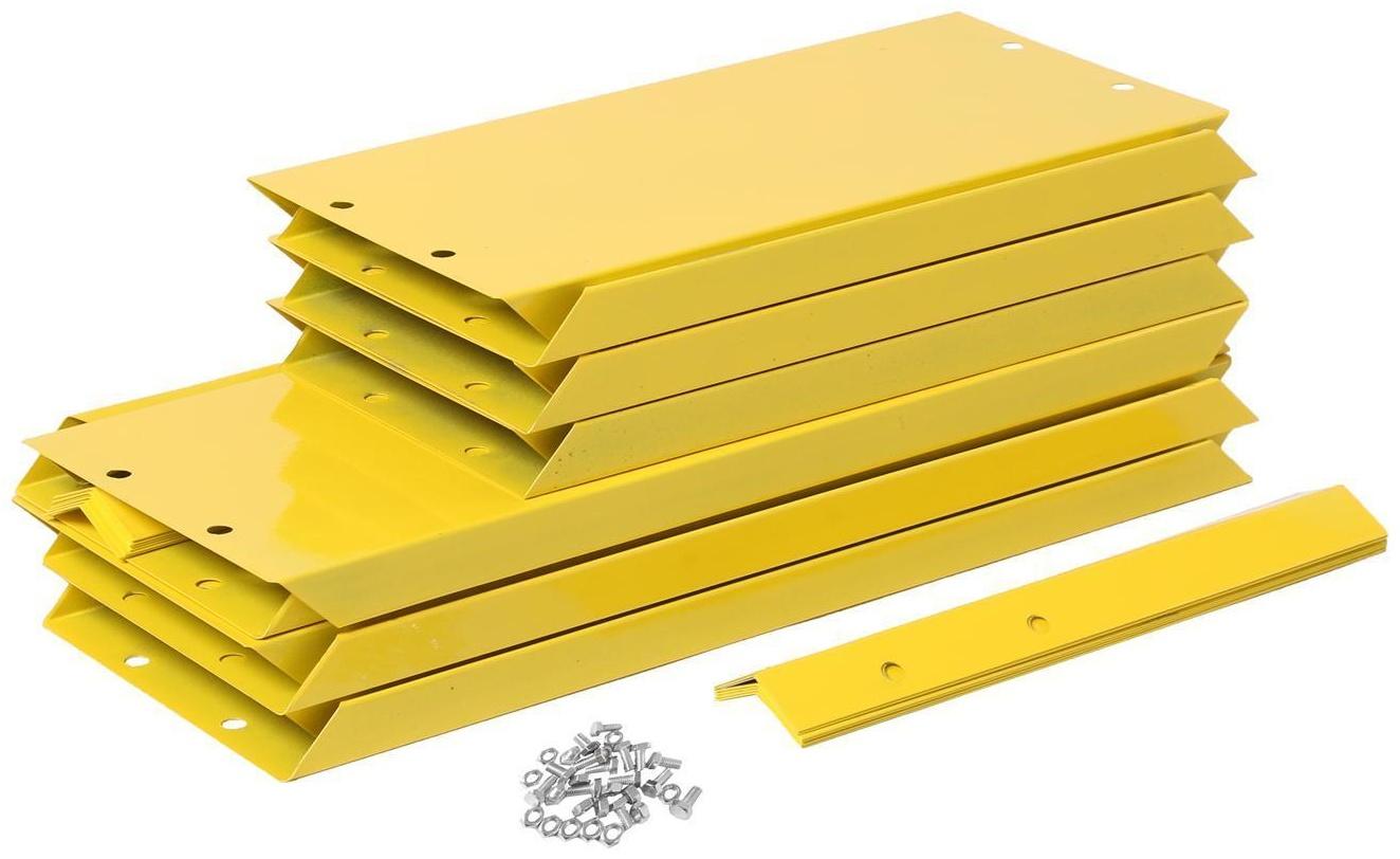 Клумба оцинкованная, 2 яруса, d = 60–100 см, h = 30 см, жёлтая, Greengo