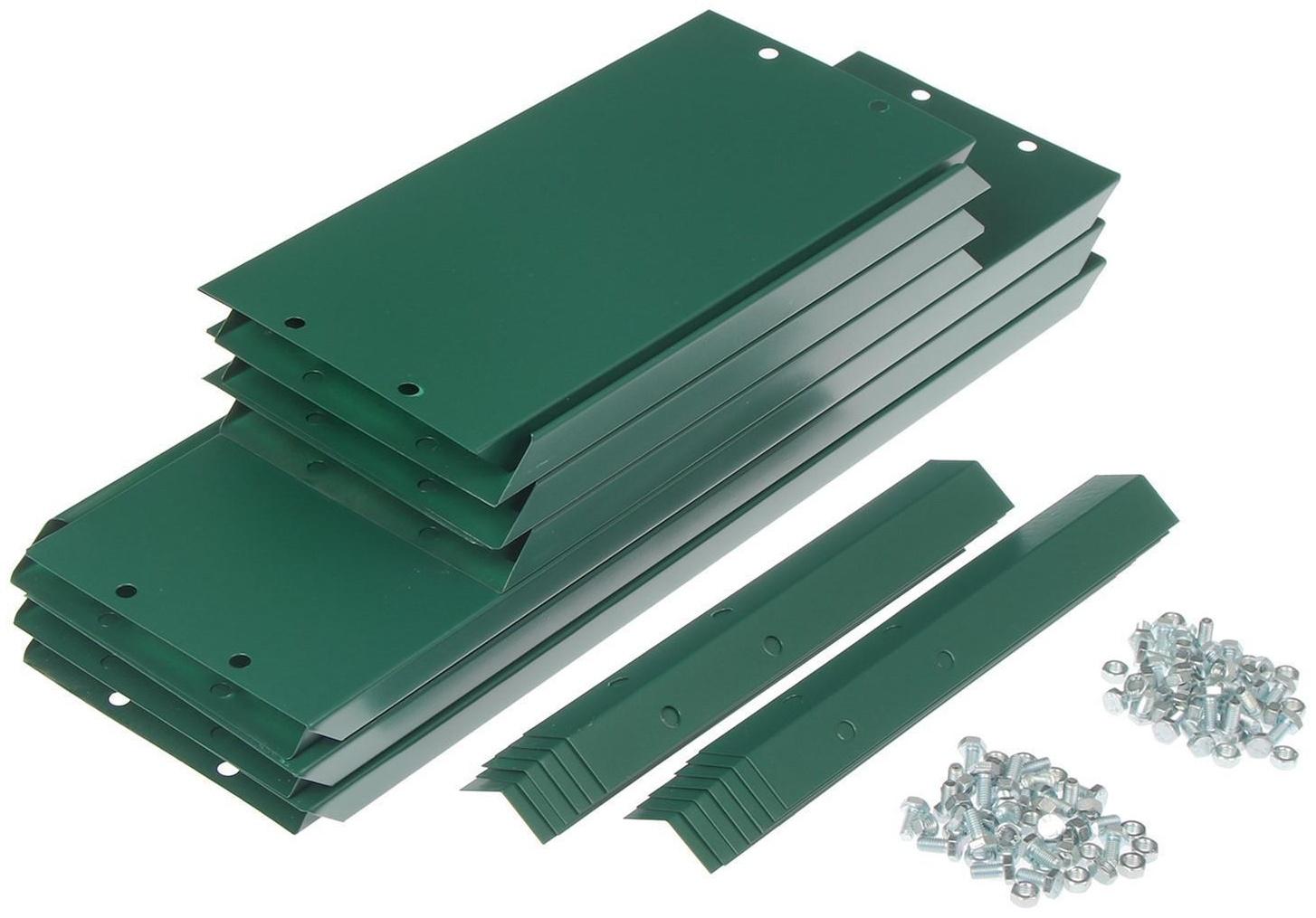 Клумба оцинкованная, 2 яруса, d = 60–100 см, h = 30 см, зелёная, Greengo