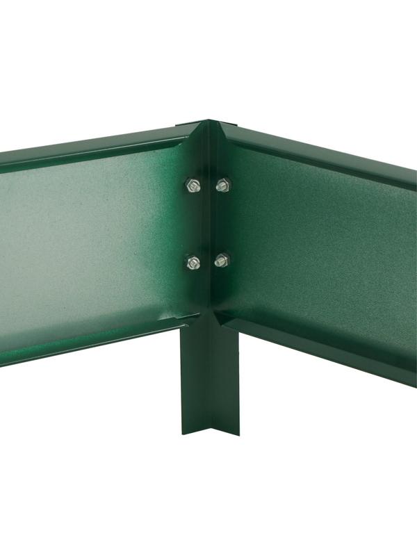 Клумба оцинкованная, 2 яруса, d = 60–100 см, h = 30 см, зелёная, Greengo