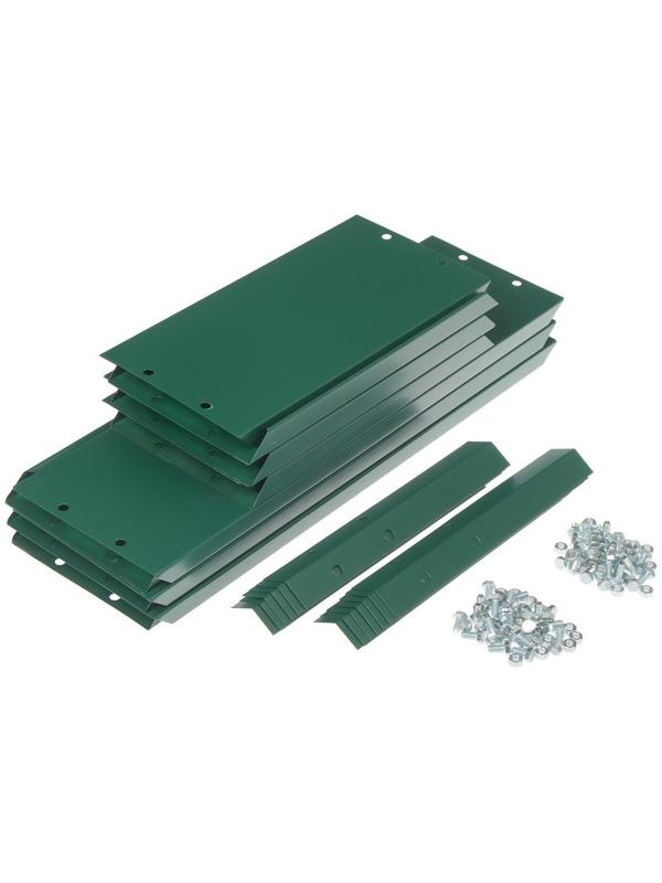 Клумба оцинкованная, 2 яруса, d = 60–100 см, h = 30 см, зелёная, Greengo