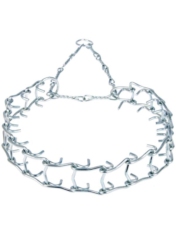 Ошейник строгий проволочный Зооник, витая цепь, 3 см, ОШ 23-30 см