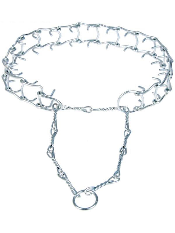 Ошейник строгий проволочный Зооник, витая цепь, 3 см, ОШ 23-30 см