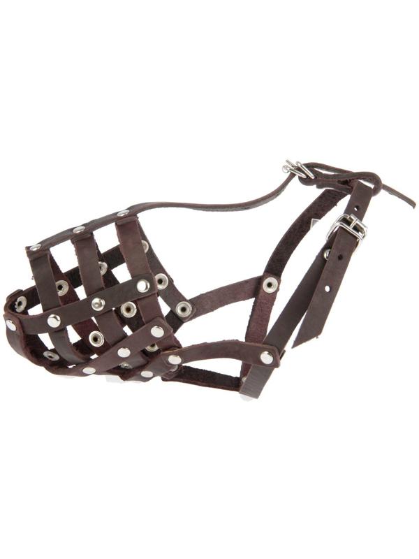 Намордник кожаный «Зооник» №1, спаниель, сеттер (длина по носу 8 см, обхват морды 8 см), микс 193142