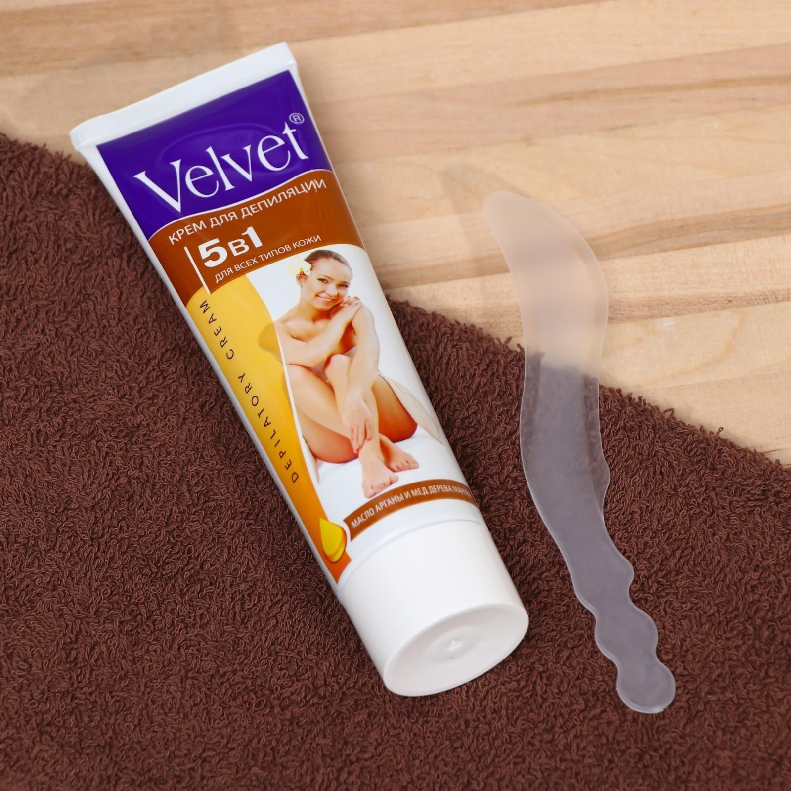 Депилятор Velvet 5в1, замедление роста волос, против врастания, 100 мл