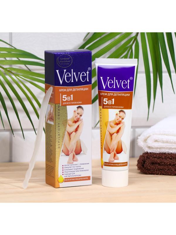 Депилятор Velvet 5в1, замедление роста волос, против врастания, 100 мл