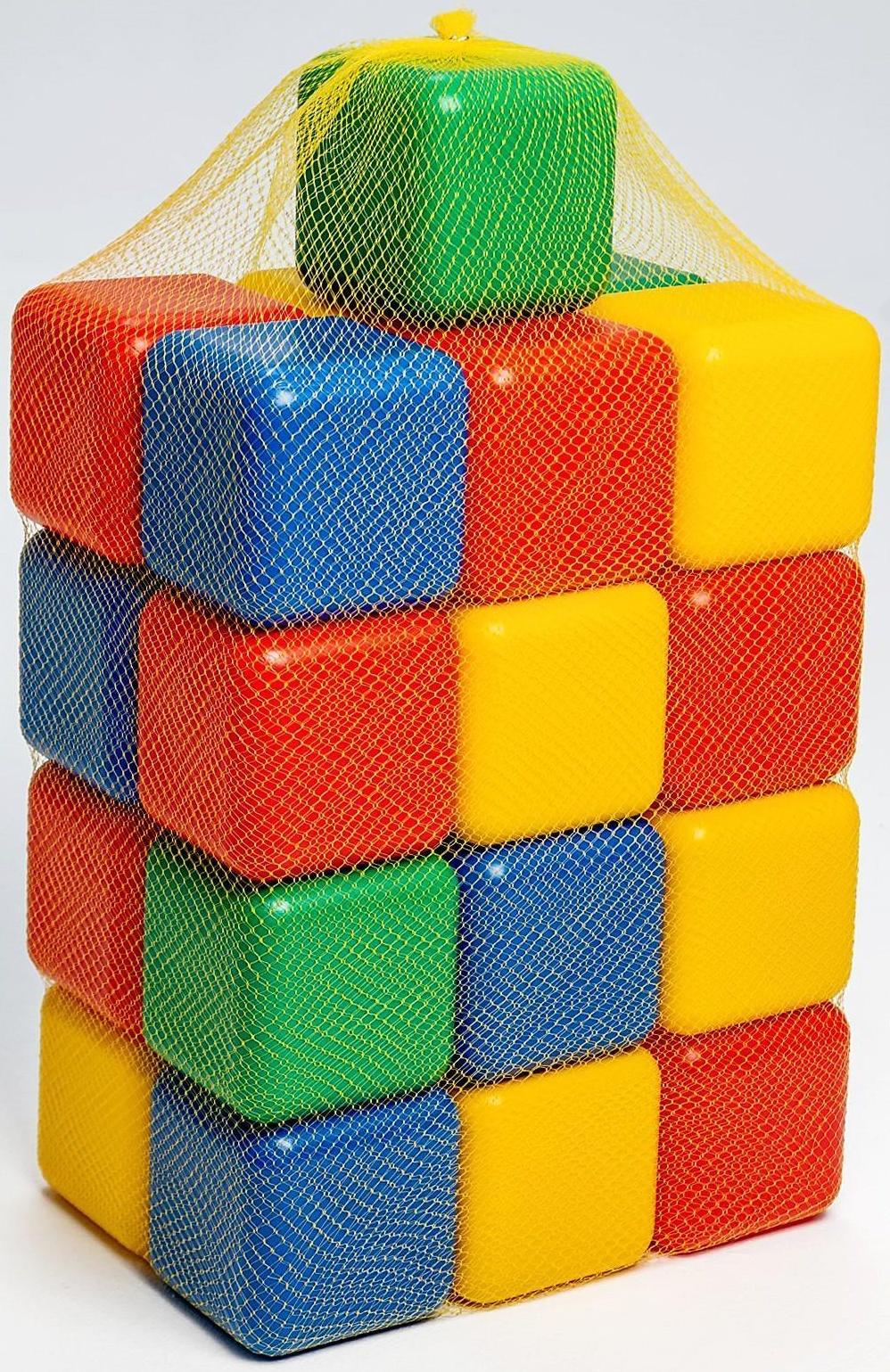 Набор цветных кубиков, 25 штук, 12 × 12 см