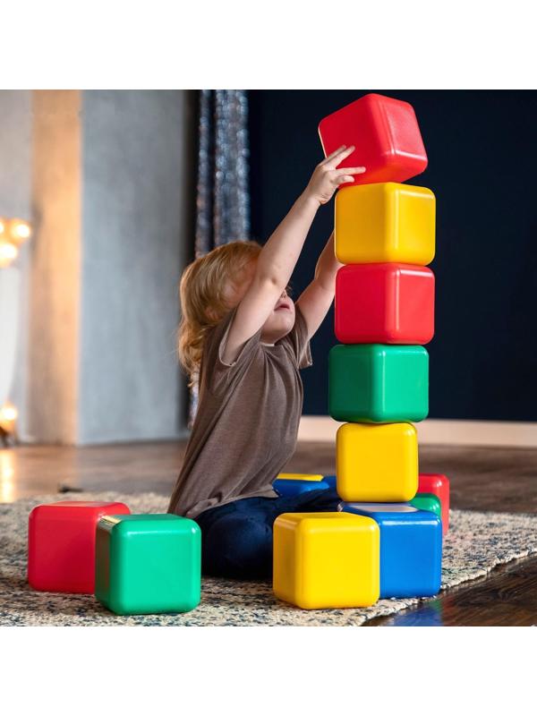 Набор цветных кубиков, 25 штук, 12 × 12 см