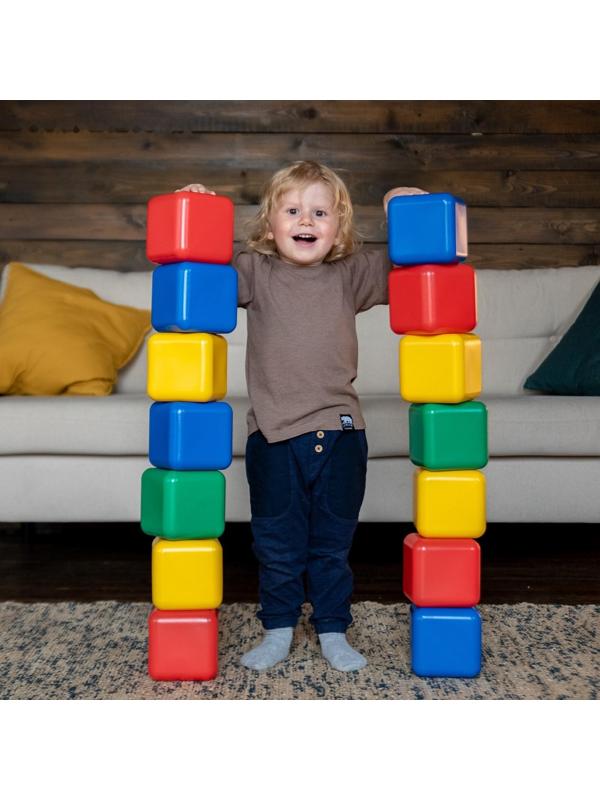 Набор цветных кубиков, 25 штук, 12 × 12 см