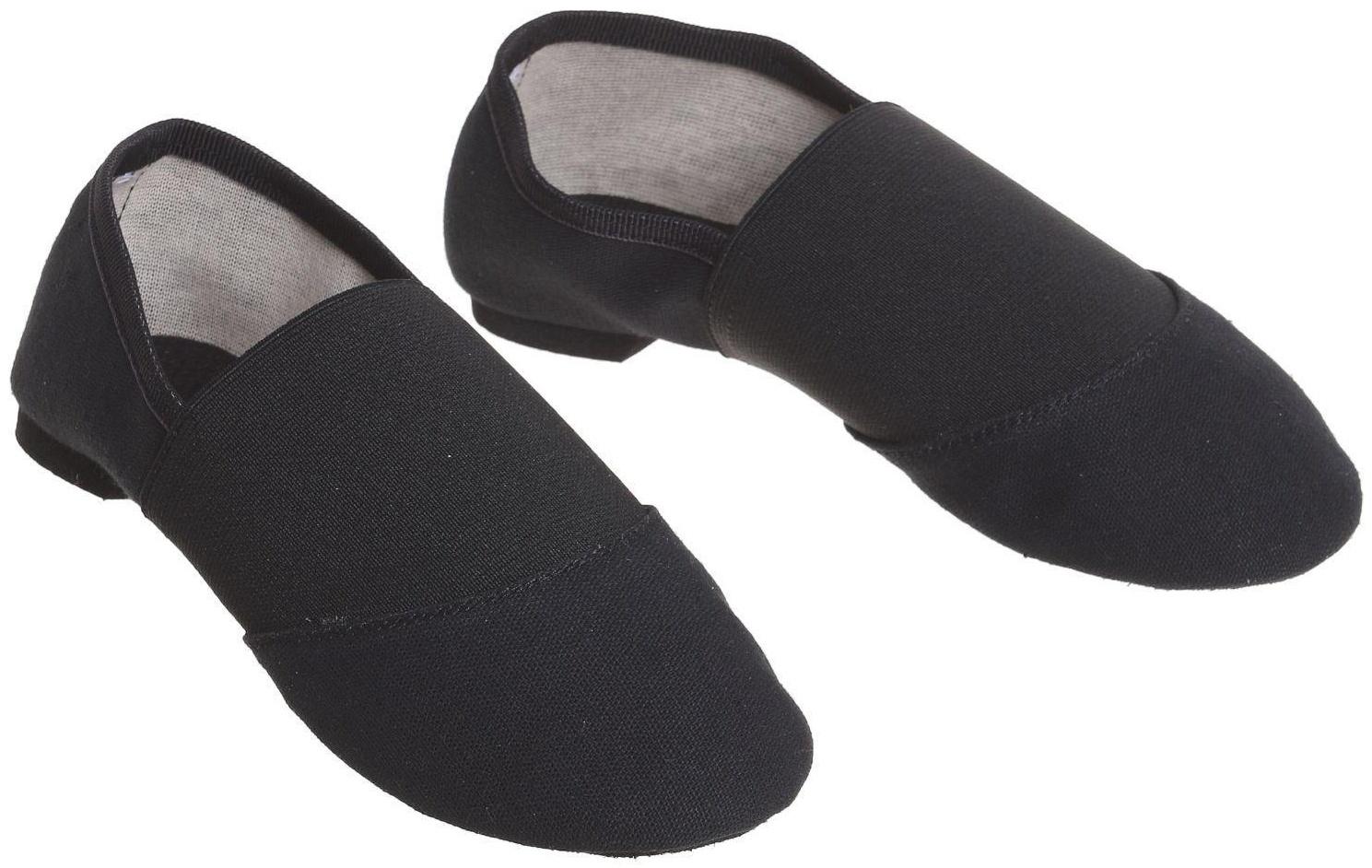 Джазовки тканевые, с резинкой, длина по стельке 20,5-21 см, цвет чёрный