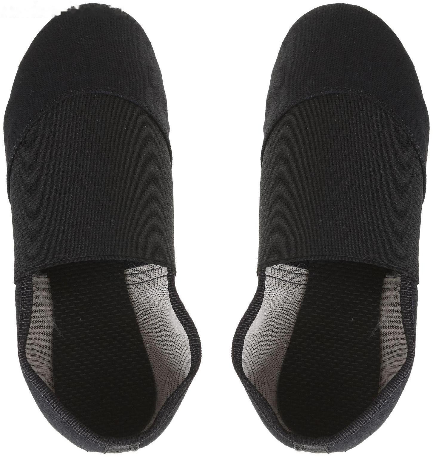 Джазовки тканевые, с резинкой, длина по стельке 21,5 см, цвет чёрный