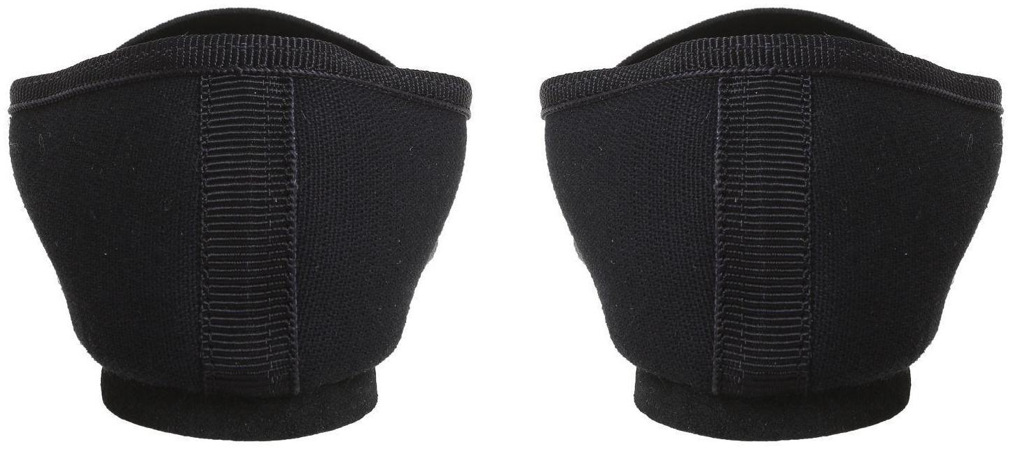 Джазовки тканевые, с резинкой, длина по стельке 22,5 см, цвет чёрный