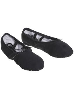 Балетки тиковые, длина по стельке 20 см, цвет чёрный