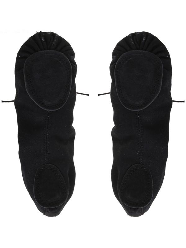 Балетки тиковые, длина по стельке 22 см, цвет чёрный