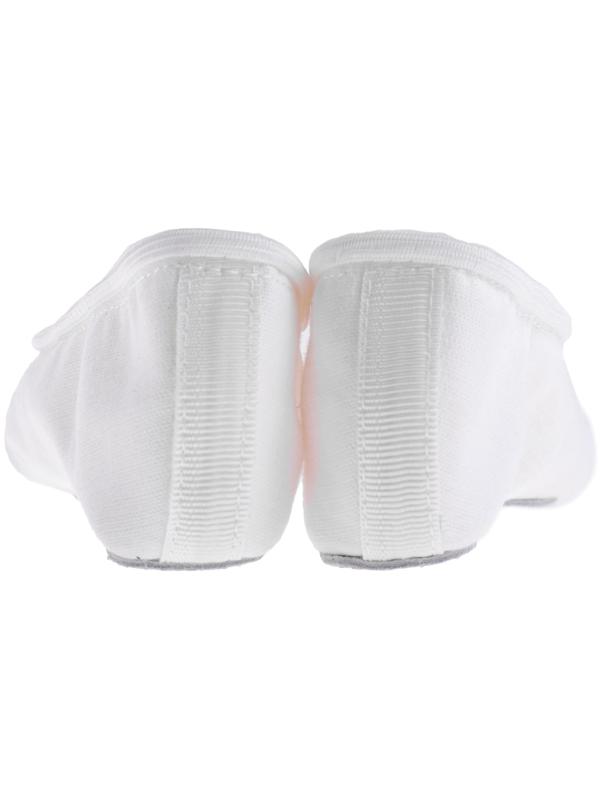 Балетки тиковые, длина по стельке 21,5 см, цвет белый