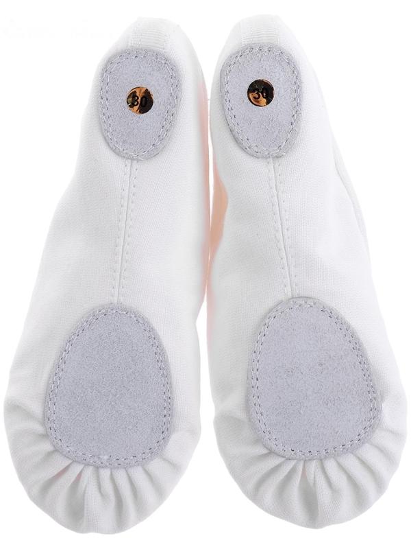 Балетки тиковые, длина по стельке 22 см, цвет белый