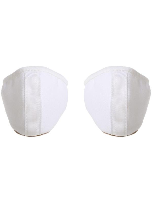 Балетки тиковые, длина по стельке 22,5 см, цвет белый