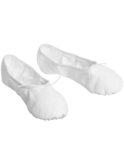 Балетки тиковые, длина по стельке 26 см, цвет белый