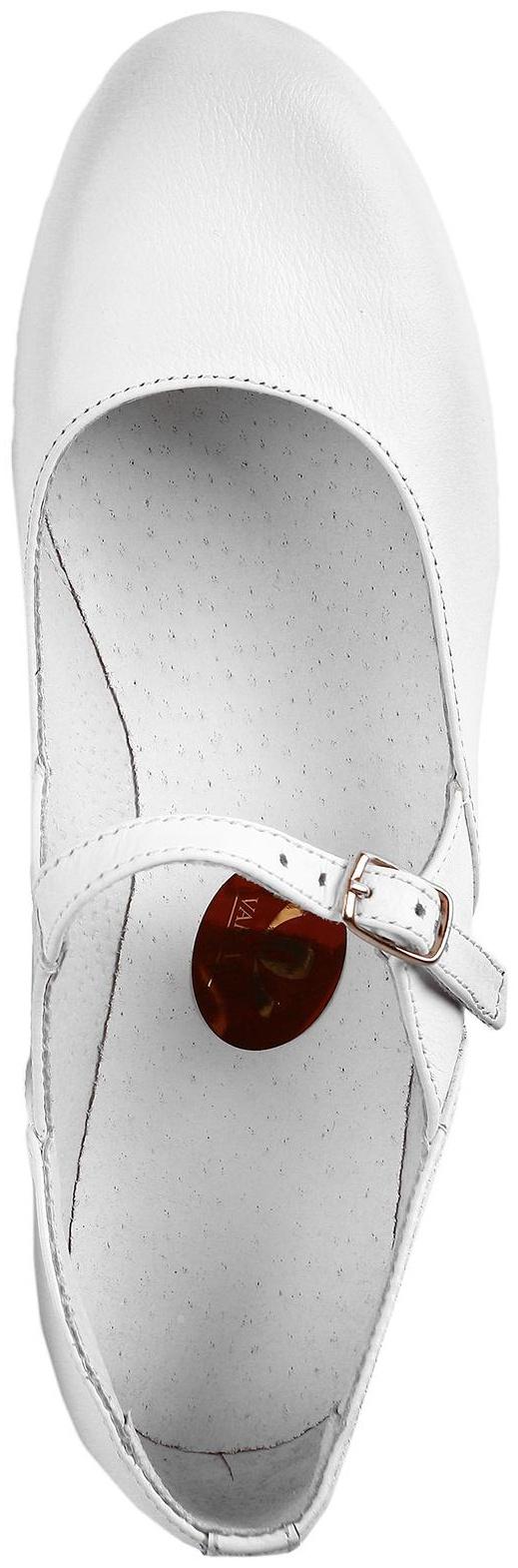 Туфли народные женские, длина по стельке 23,5 см, цвет белый