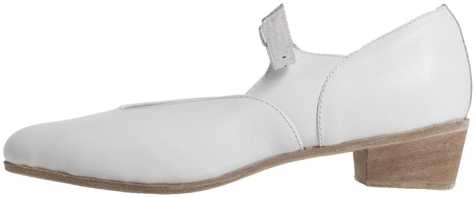 Туфли народные женские, длина по стельке 24 см, цвет белый