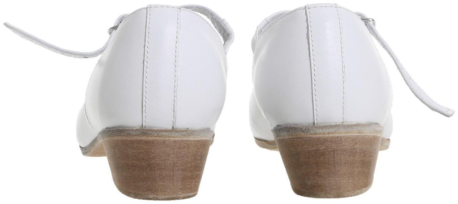 Туфли народные женские, длина по стельке 24,5 см, цвет белый