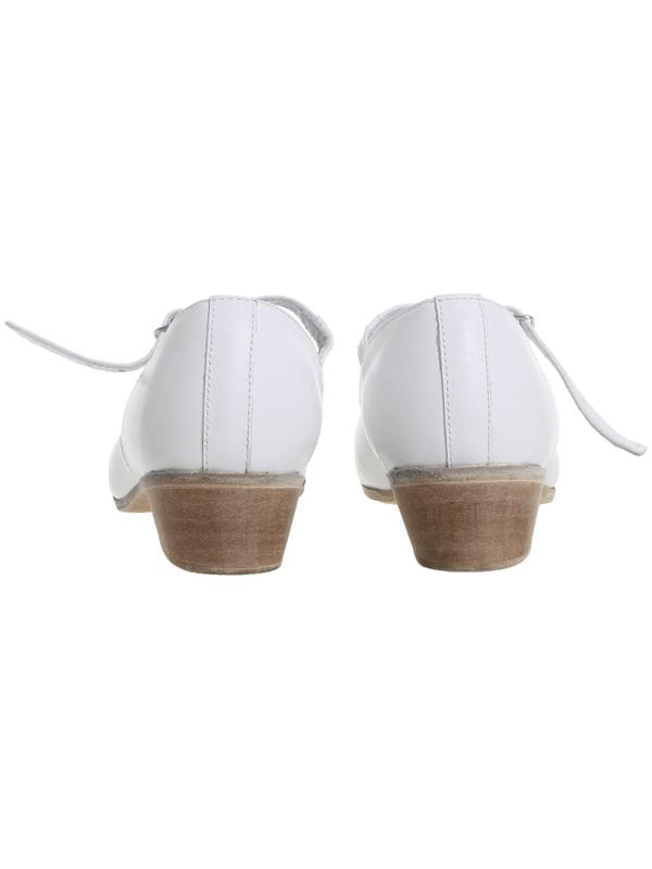 Туфли народные женские, длина по стельке 24,5 см, цвет белый