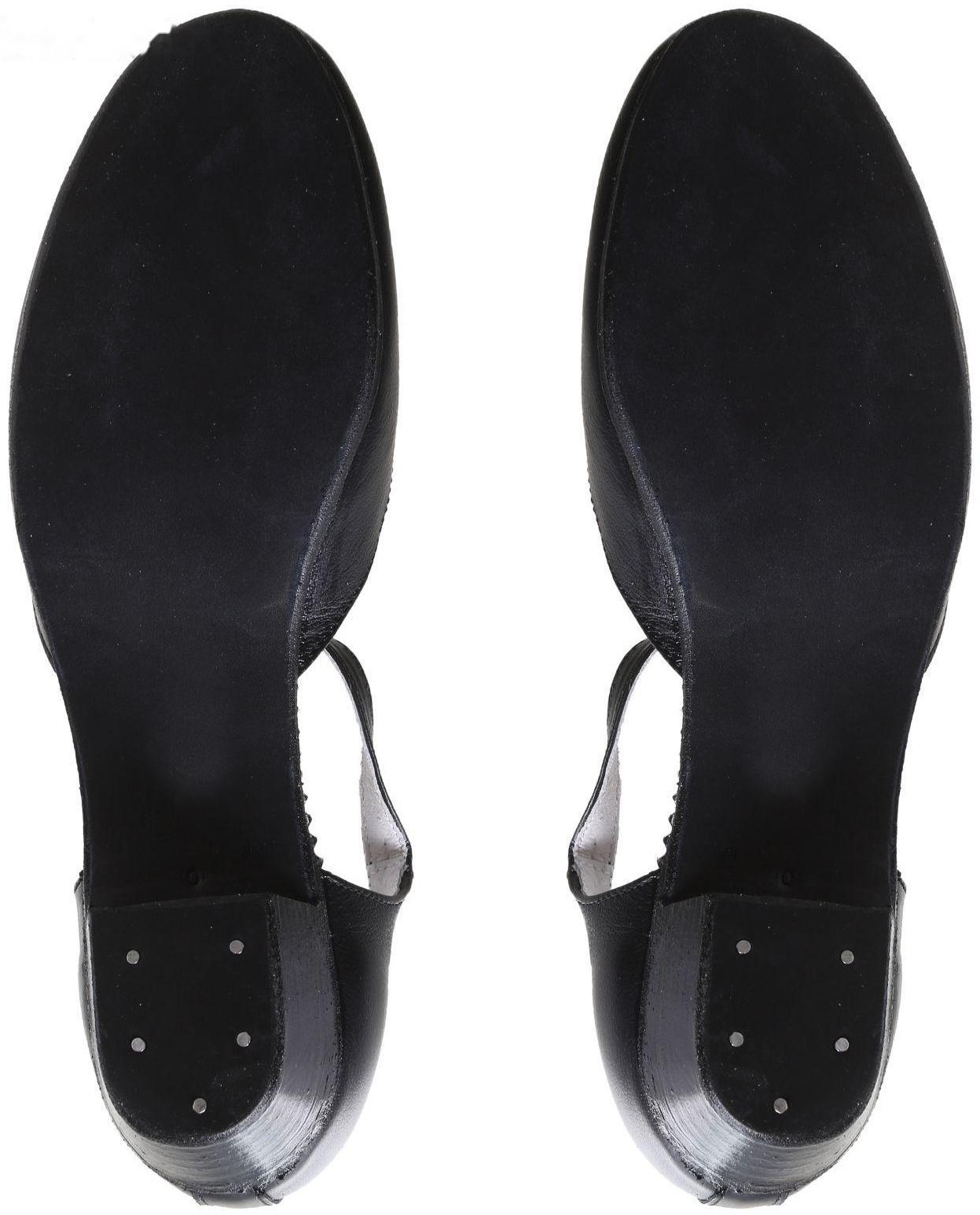 Туфли репетиторские женские, длина по стельке 24 см, цвет чёрный