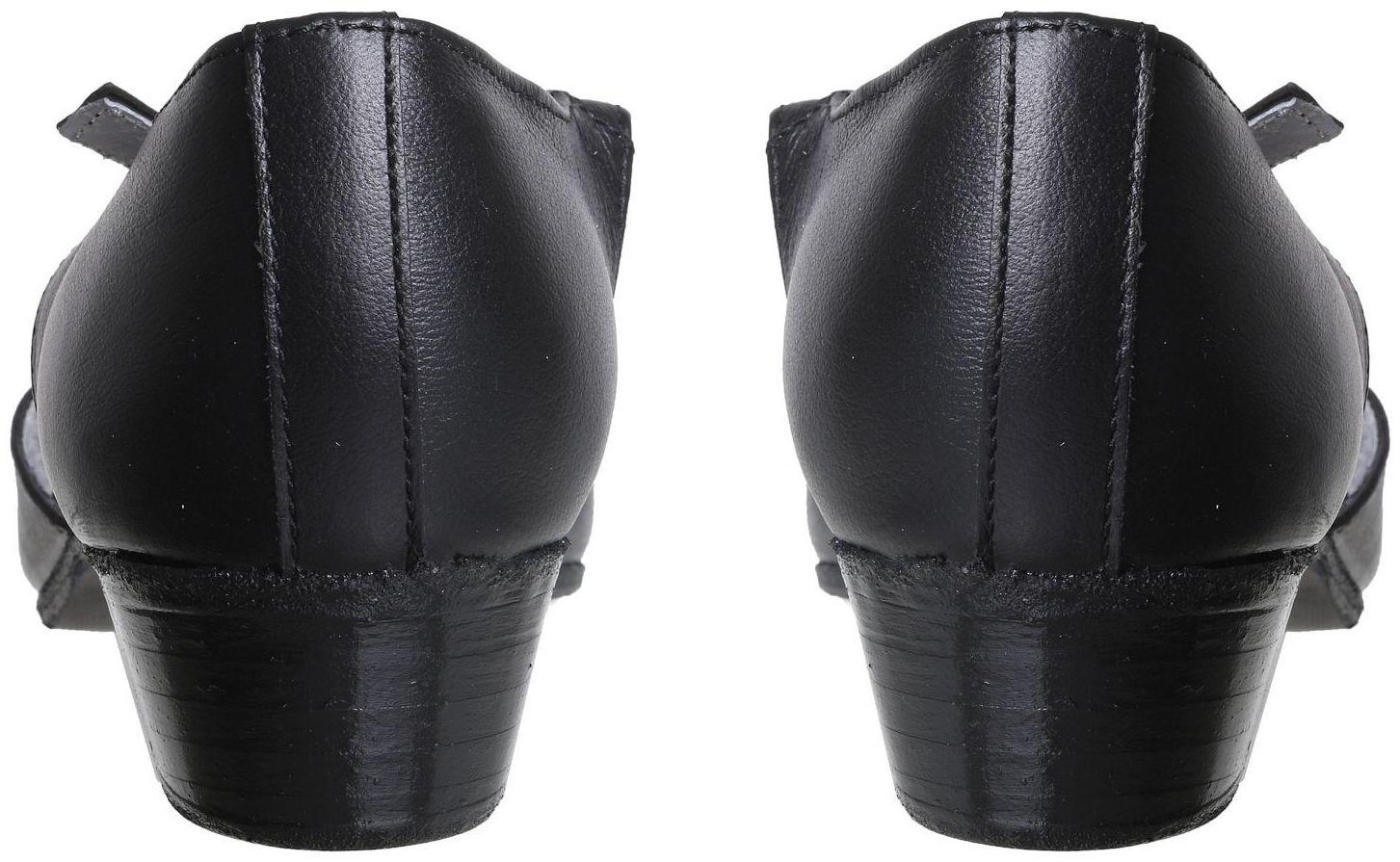 Туфли репетиторские женские, длина по стельке 24,5 см, цвет чёрный