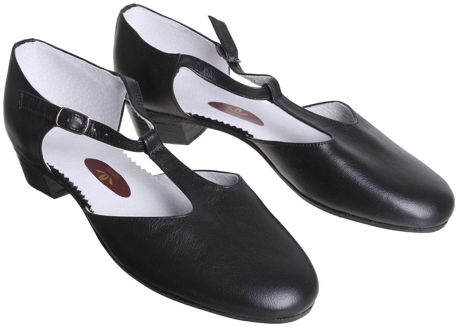 Туфли репетиторские женские, длина по стельке 24,5 см, цвет чёрный