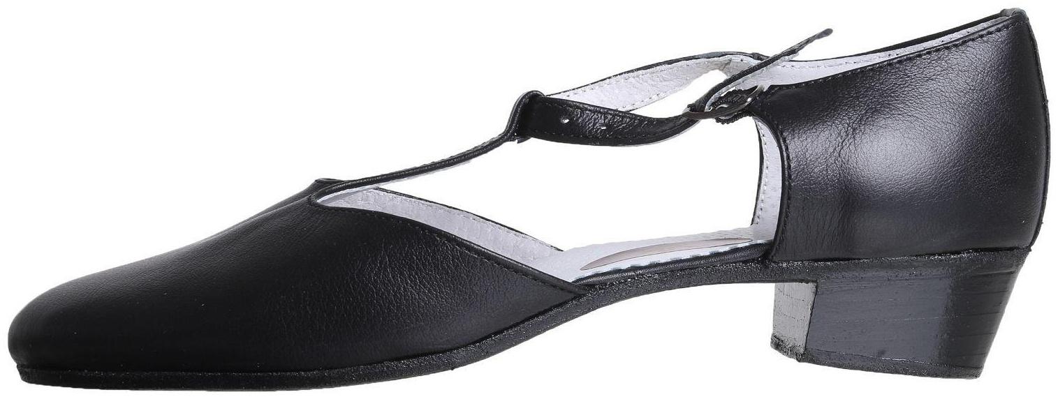 Туфли репетиторские женские, длина по стельке 24,5 см, цвет чёрный