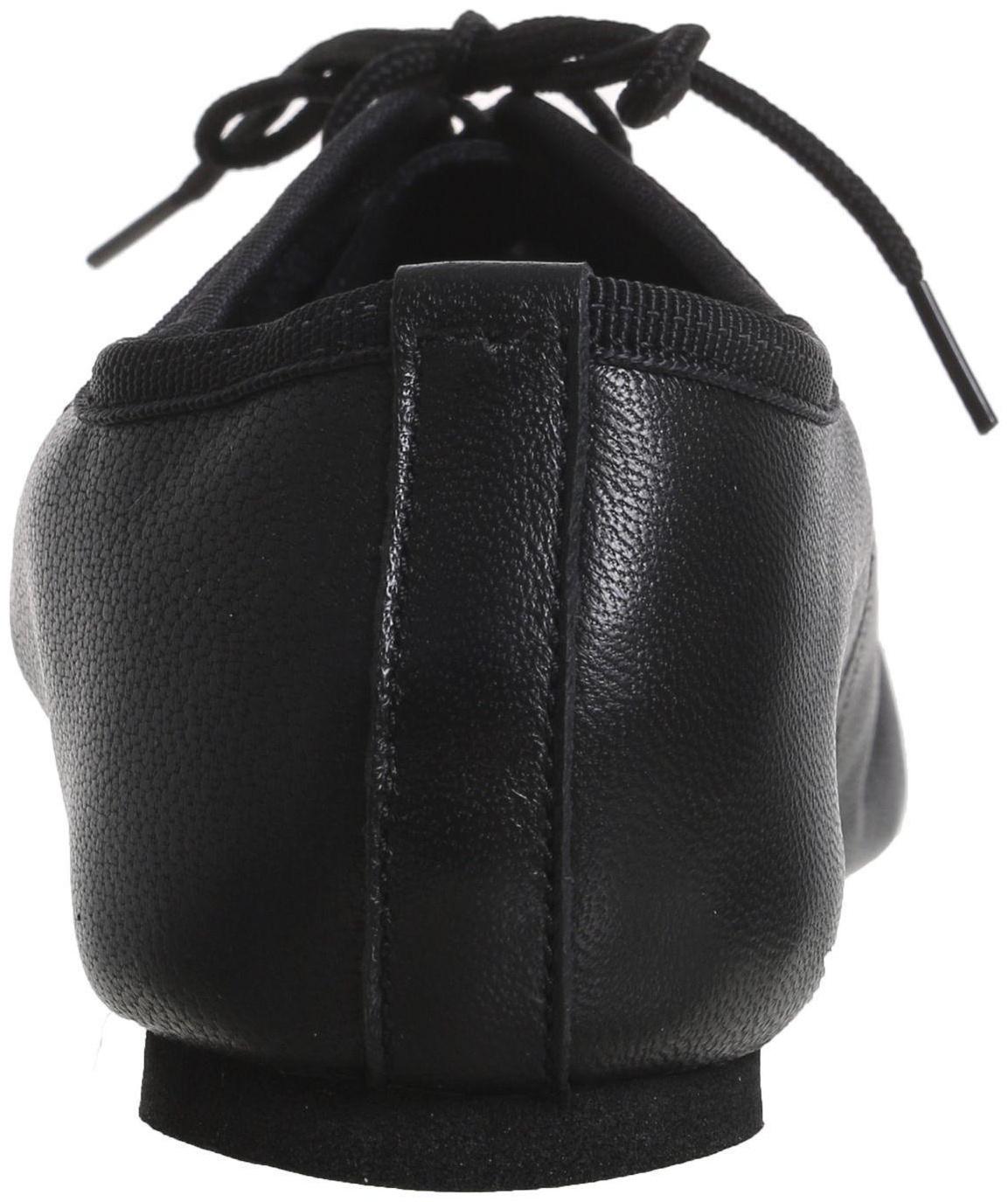 Джазовки низкие, натуральная кожа, длина по стельке 20 см, цвет чёрный