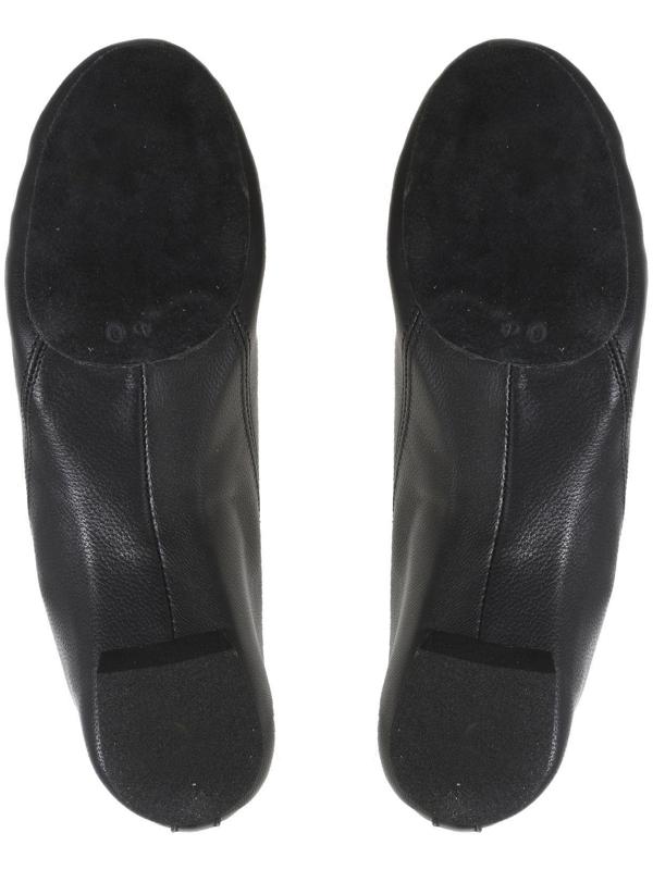 Джазовки низкие, натуральная кожа, длина по стельке 20 см, цвет чёрный