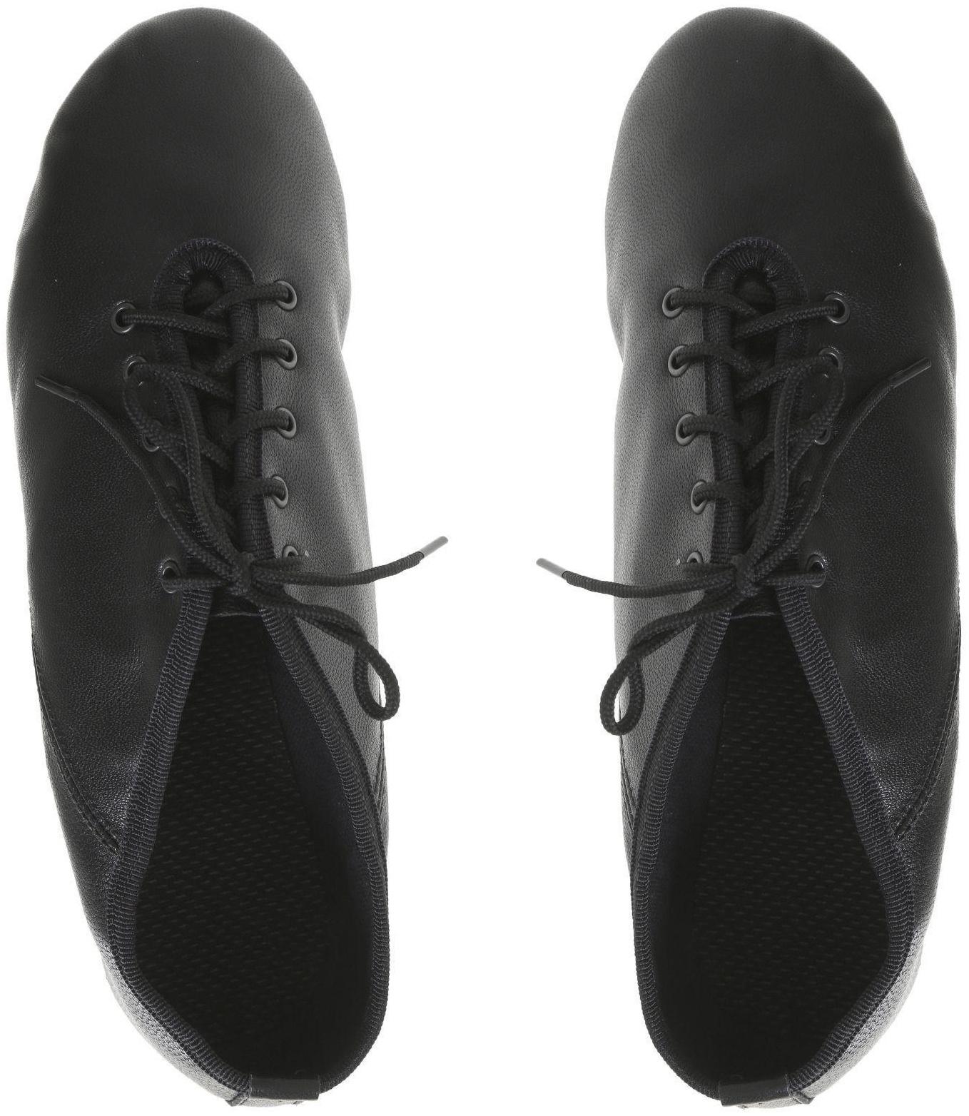 Джазовки низкие, натуральная кожа, длина по стельке 20,5 см, цвет чёрный