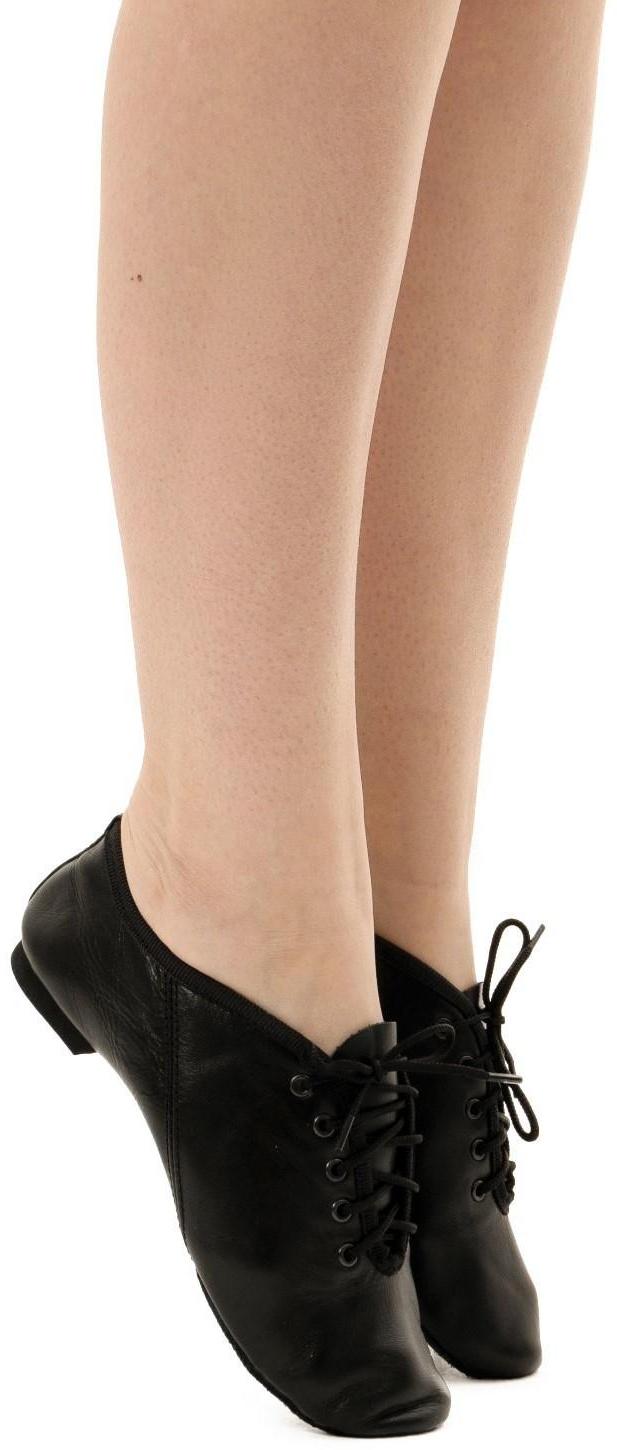 Джазовки низкие, натуральная кожа, длина по стельке 21,5 см, цвет чёрный