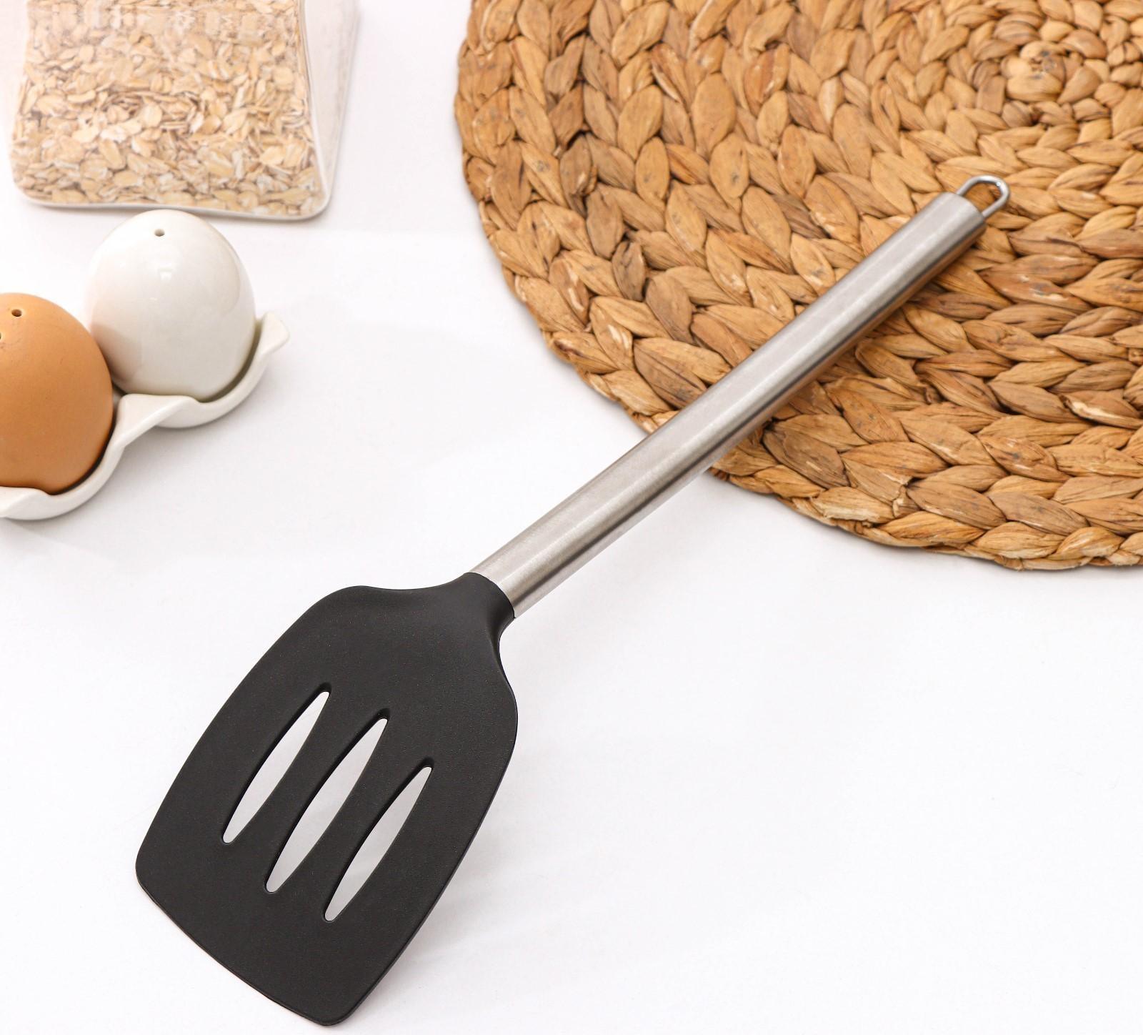 Лопатка Доляна «Стил», 33 см, с прорезями