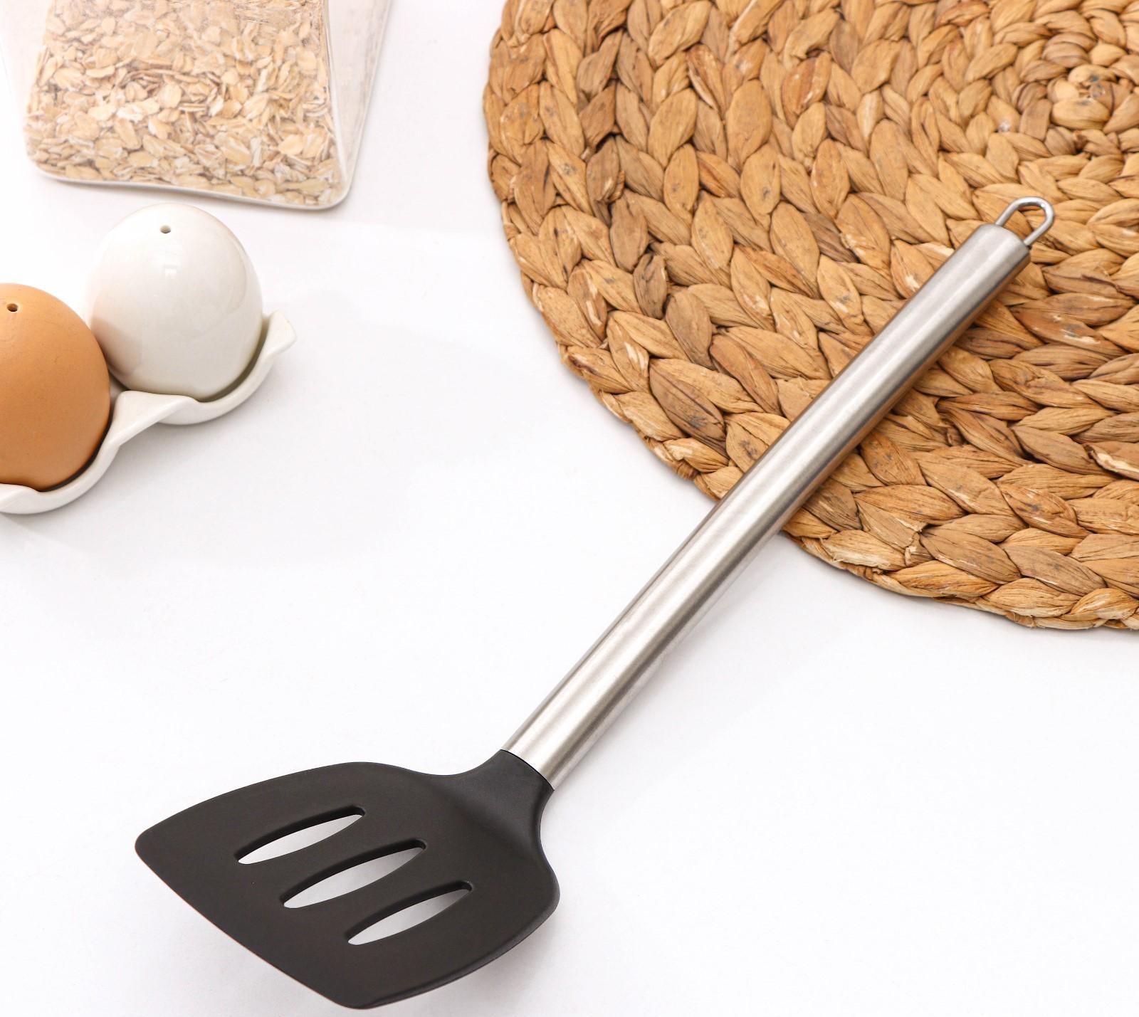 Лопатка Доляна «Стил», 33 см, с прорезями