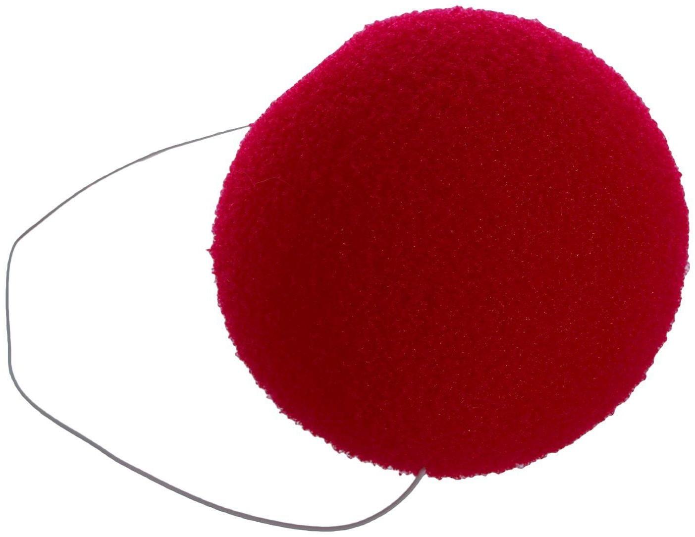 Нос на резинке, 6 см, цвет красный